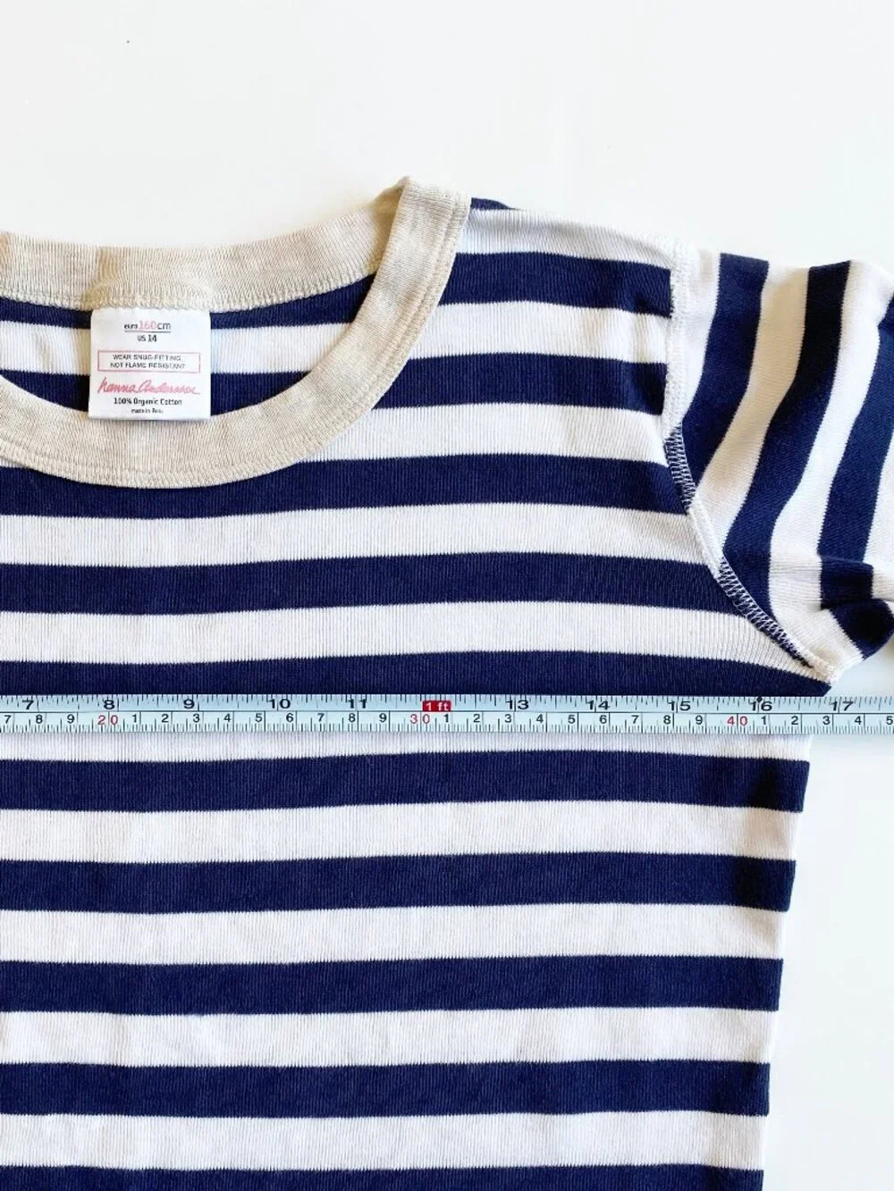 Lot of Two Hanna Andersson Kids Short John Pajama Tops Organic Cotton 14 160